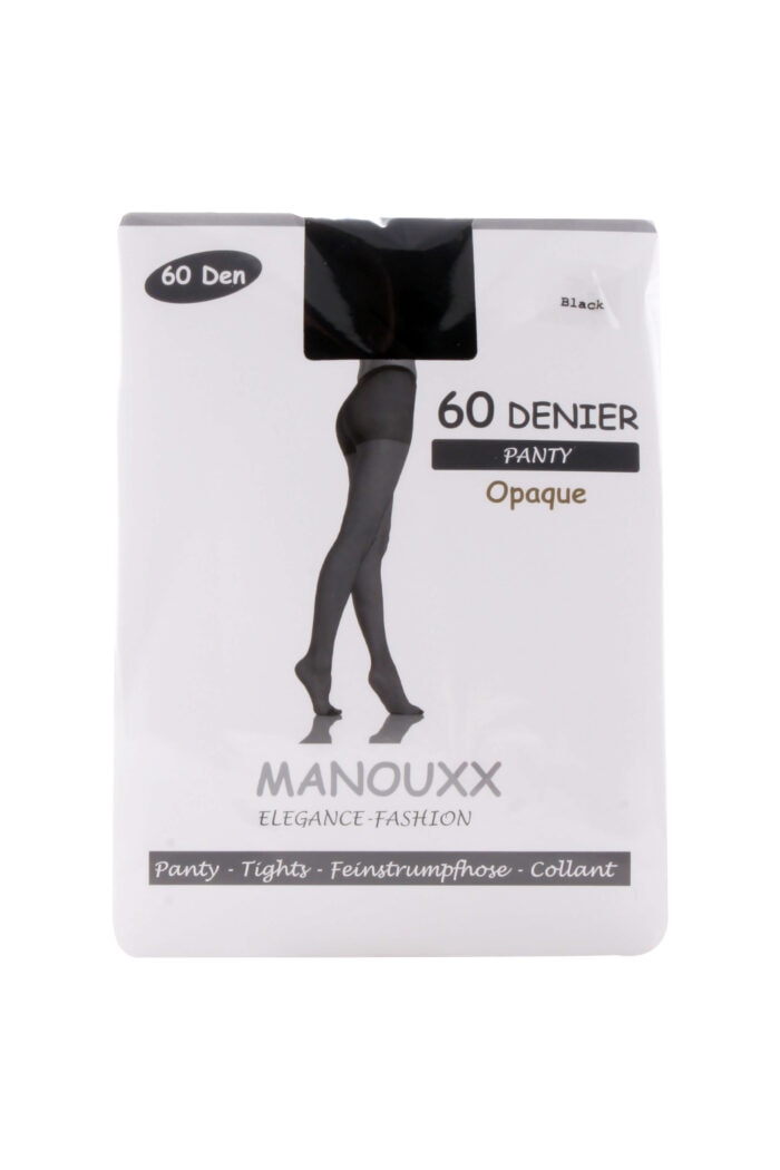Manouxx Panty Opaque 60 Den Zwart