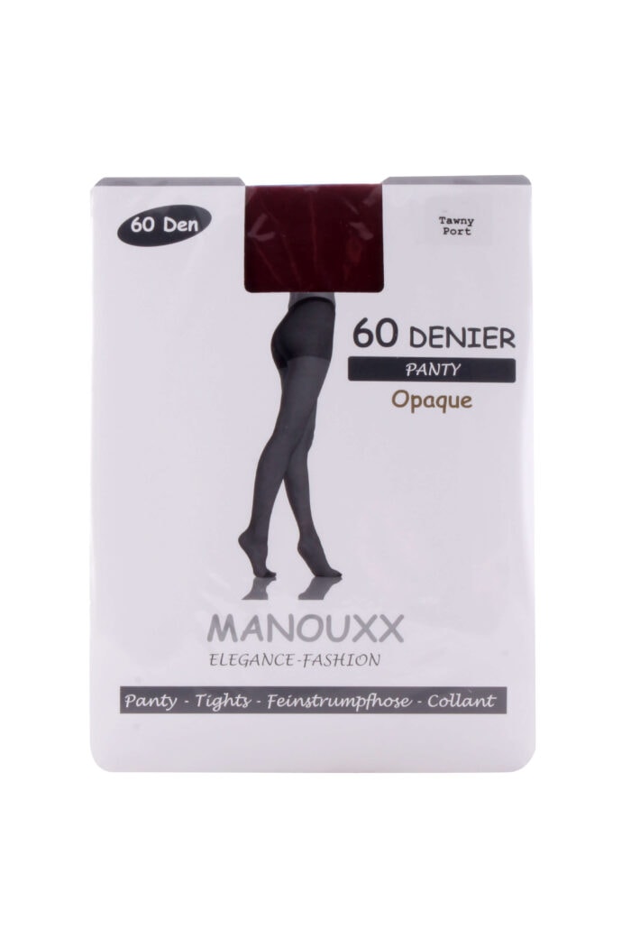 Manouxx Panty Opaque 60 Den Tawny Port