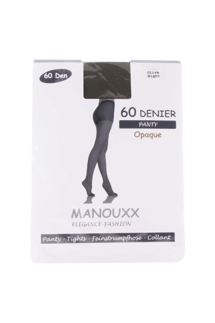 Manouxx Panty Opaque 60 Den Olive