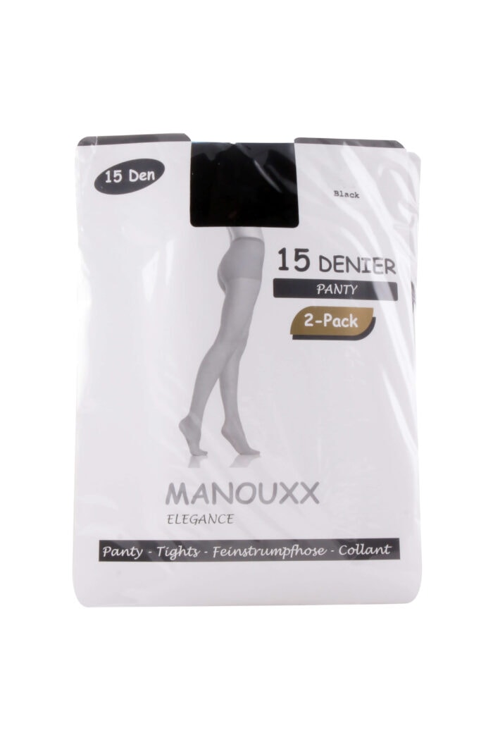 Manouxx Panty Dance 2-pack 15 Den Zwart