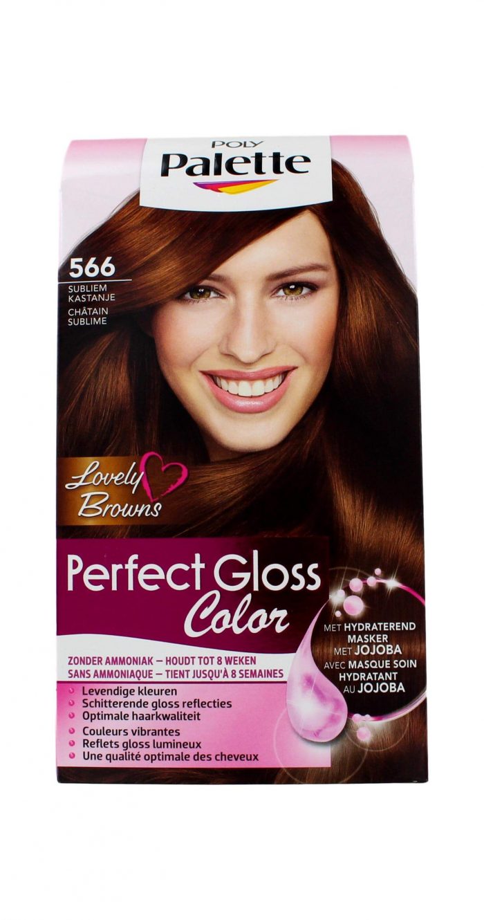 Poly Palette Haarkleuring Perfect Gloss 566 Subliem Kastanje