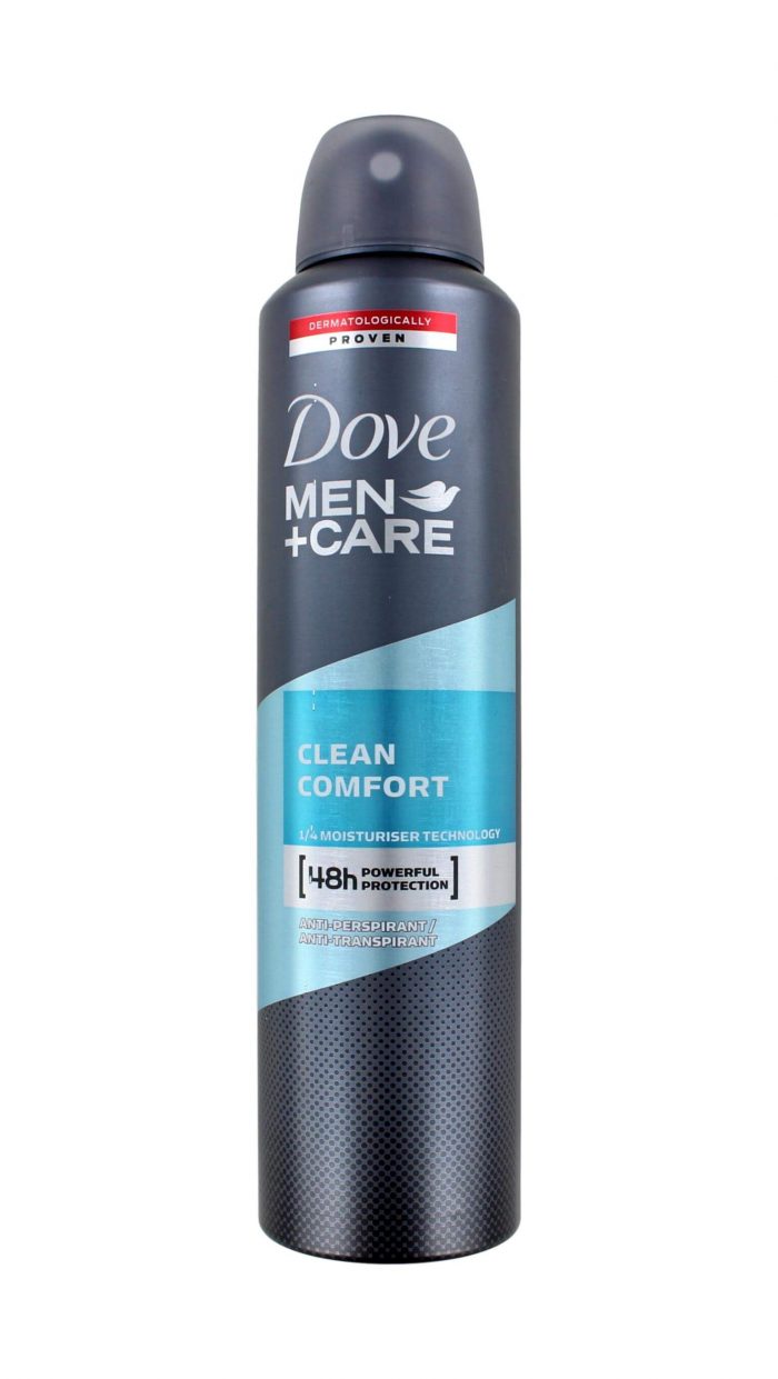 Dove Men+Care Deodorant Spray Clean Comfort, 250 ml