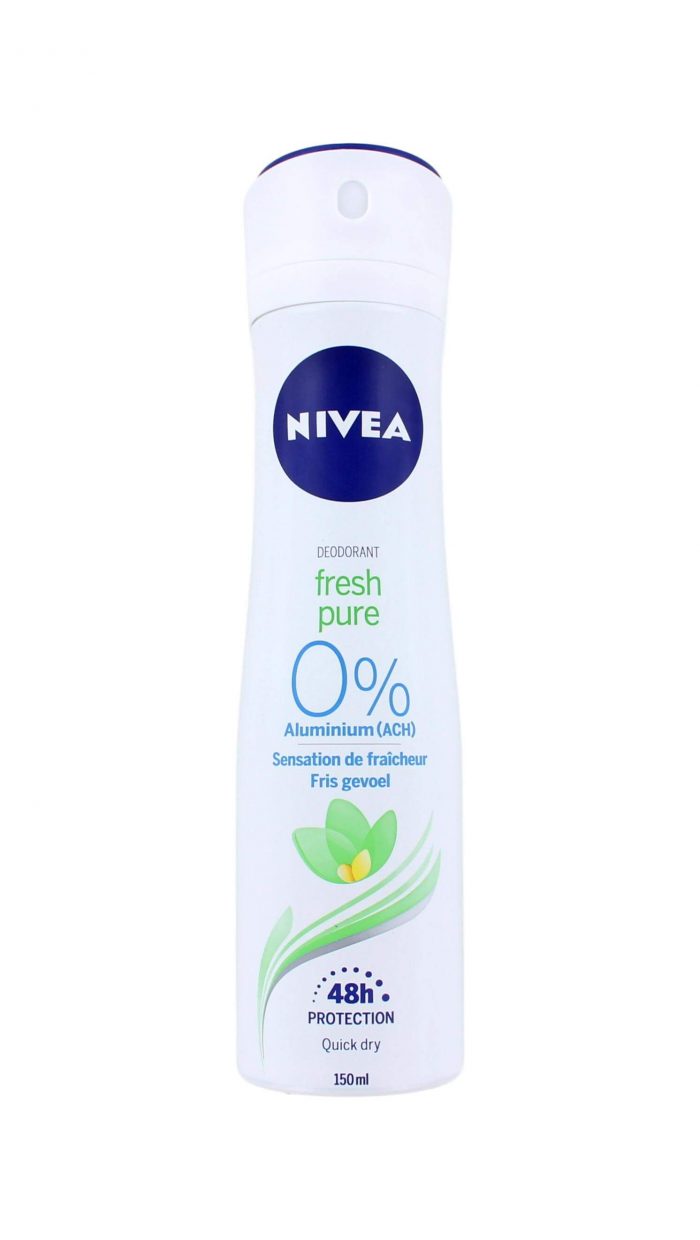 Nivea Deodorant Spray Fresh Pure 0%, 150 ml