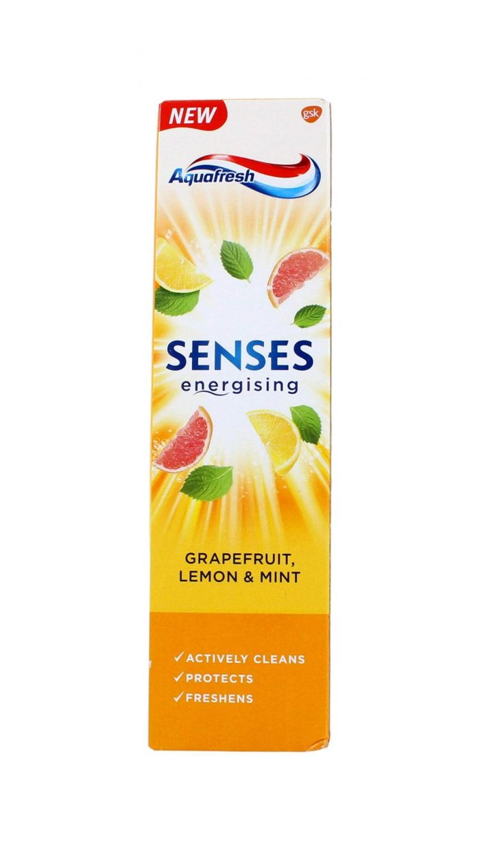 Aquafresh Tandpasta Senses Energising Grapefruit, 75 ml