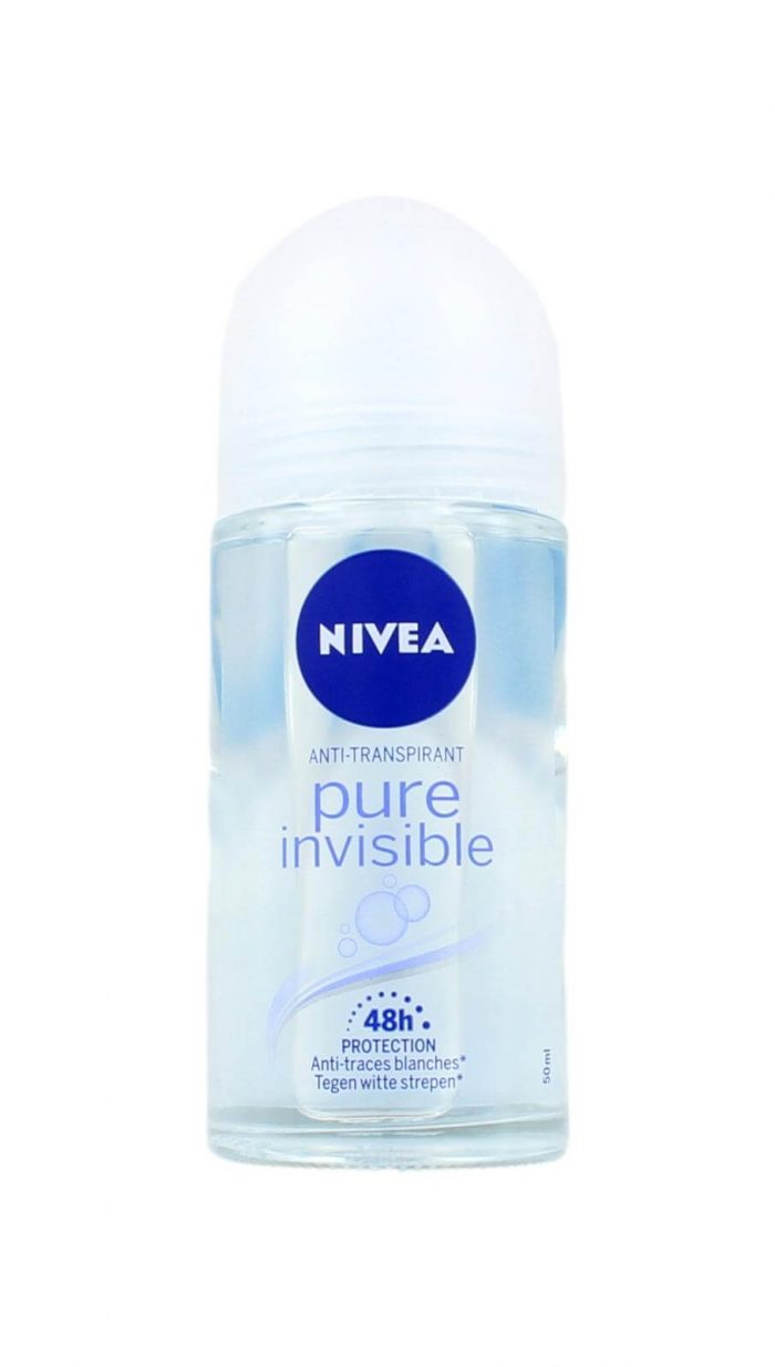 Nivea Deodorant Roller Pure Invisible, 50 ml