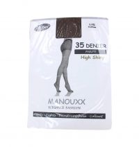 Manouxx Panty Shiny 35 Den Toffee - XXL
