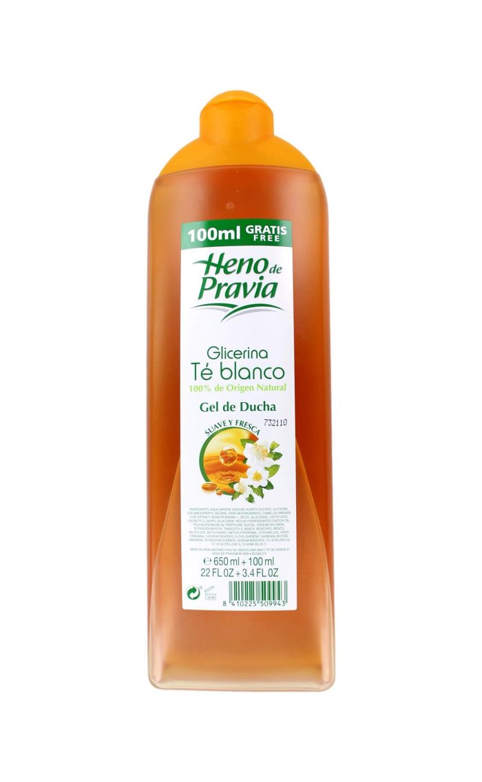 Heno de Pravia Douchegel Glicerina Te Blanco, 750 ml