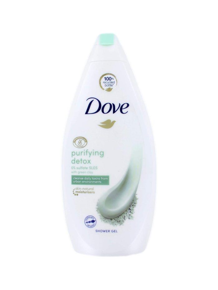 Dove Douchegel Purifying Detox Green Clay, 500 ml