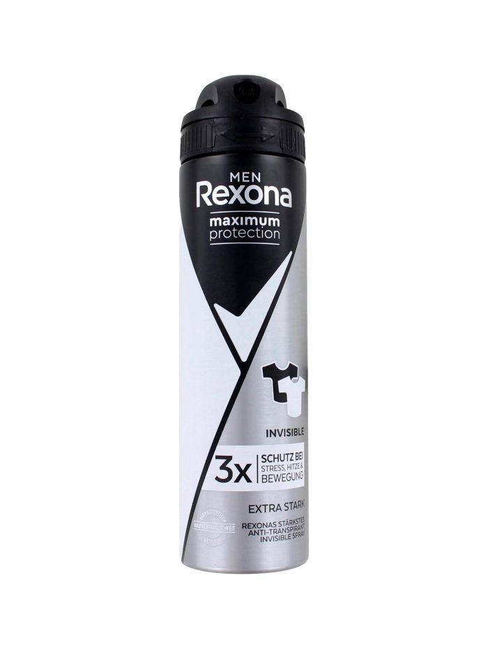 Rexona Men Deodorant Spray Invisible Black + White, 150 ml