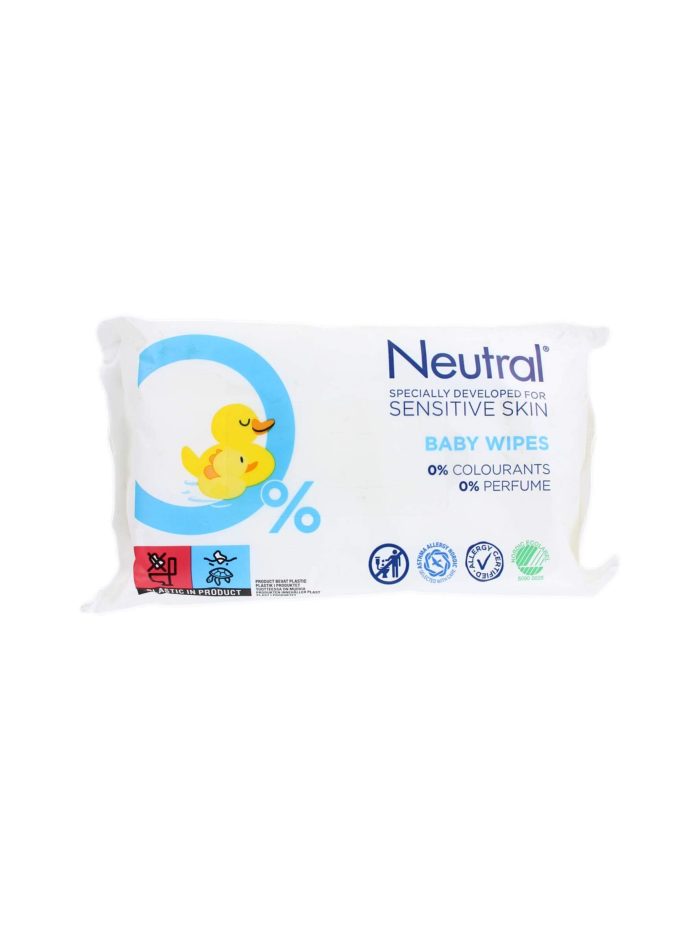 Neutral Babydoekjes 0% Gevoelige Huid, 63 Stuks