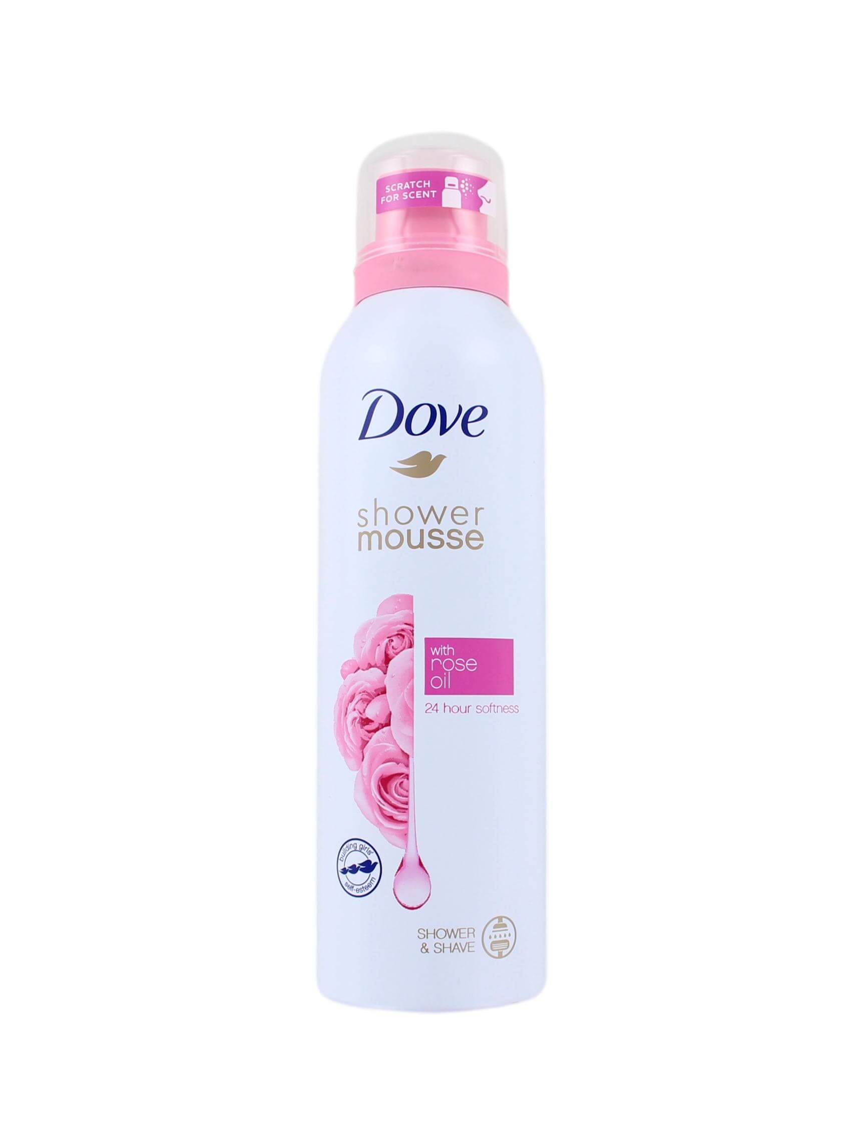 Dove Shower Mousse Rose Oill, 200 ml Nu 58 Korting