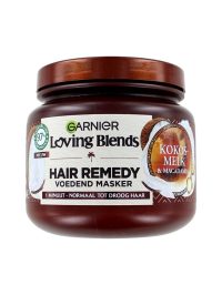 Garnier Loving Blends Haarmasker Kokos Melk & Macadamia, 340 ml
