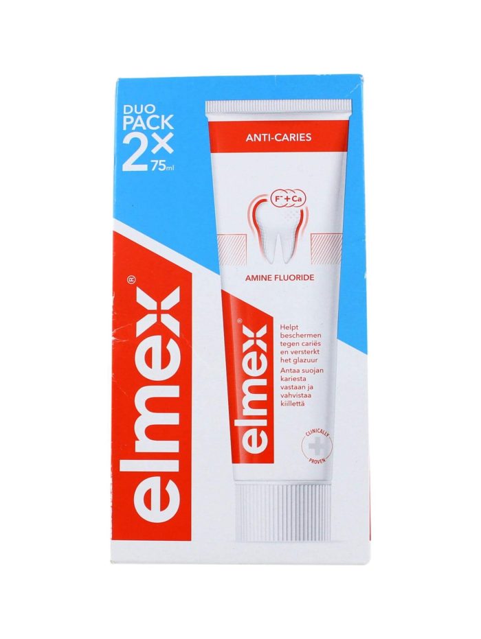 Elmex Tandpasta Anti-Caries Duo Pack, 2x75 ml
