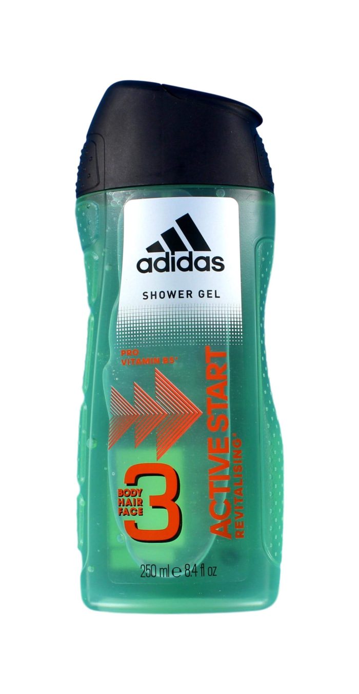 Adidas Shampoo & Douchegel Active Start, 250 ml