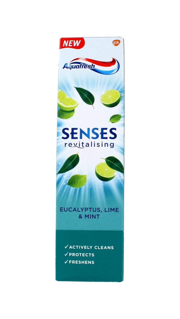 Aquafresh Tandpasta Senses Revitalising Eucalyptus, 75 ml