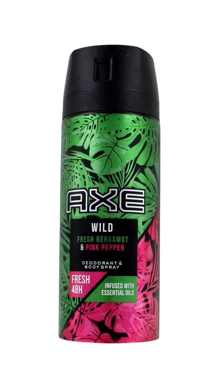Axe Deodorant Spray Wild Fresh Bergamot & Pink Pepper, 150 ml