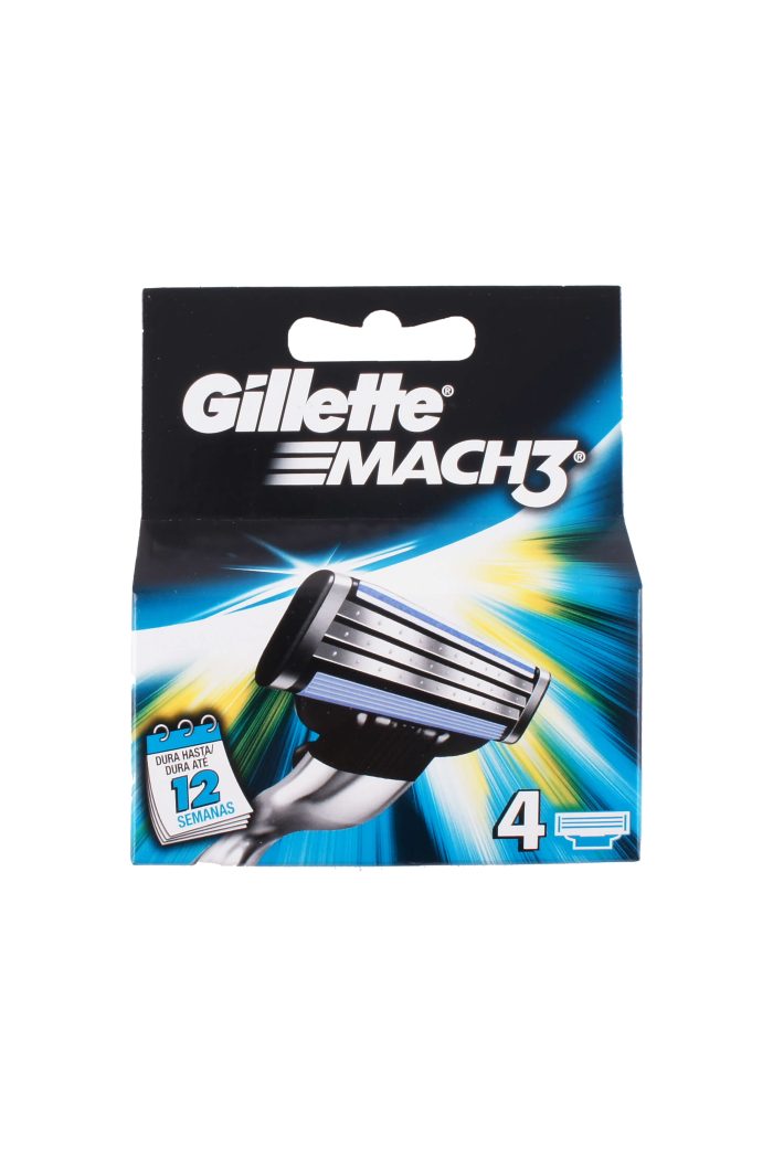Gillette Scheermesjes Mach3, 4 pack
