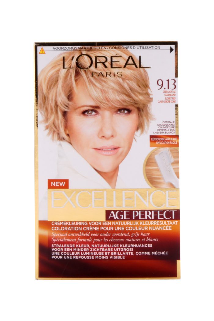 L'Oreal Excellence Creme Age Perfect Haarverf 9.13 Zeer Licht as Goudblond