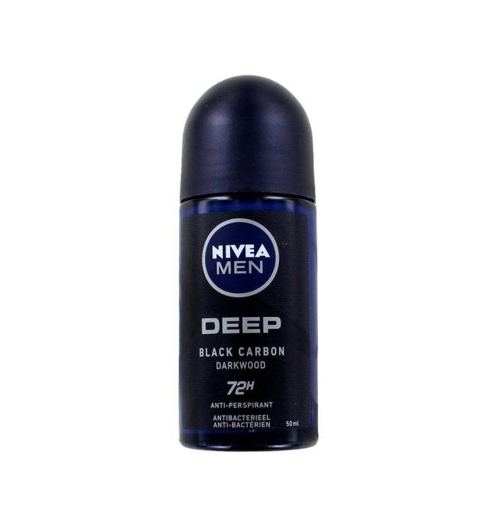Nivea Men Deodorant Roller Deep Black Carbon, 50 ml