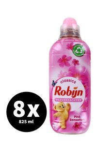 Robijn Wasverzachter Pink Sensation 8 x 825 ml - 264 Wasbeurten