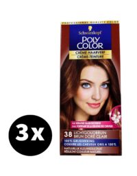 Poly Color Haarverf 38 Licht Goudbruin x 3