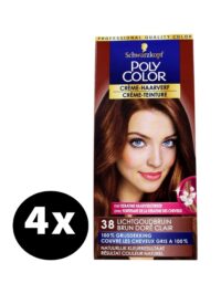Poly Color Haarverf 38 Licht Goudbruin x 4