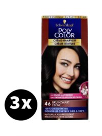 Poly Color Haarverf 46 Bruinzwart x 3