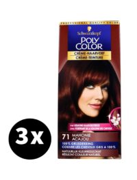 Poly Color Haarverf 71 Mahonie x 3