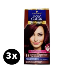Poly Color Haarverf 83 Donker Kersenrood x 3