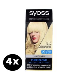 Syoss Haarverf 13-0 Ultra Plus Lightener x 4