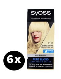 Syoss Haarverf 13-0 Ultra Plus Lightener x 6