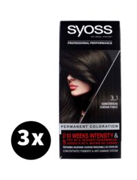 Syoss Haarverf 3-1 Donkerbruin x 3