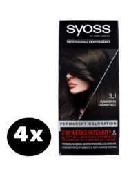 Syoss Haarverf 3-1 Donkerbruin x 4