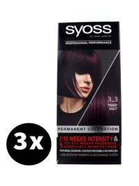 Syoss Haarverf 3-3 Trendy Violet x 3