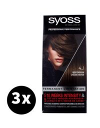 Syoss Haarverf 4-1 Middenbruin x 3