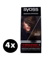 Syoss Haarverf 4-1 Middenbruin x 4