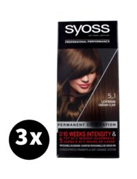 Syoss Haarverf 5-1 Lichtbruin x 3