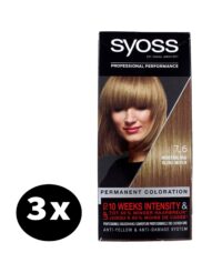 Syoss Haarverf 7-6 Middenblond x 3